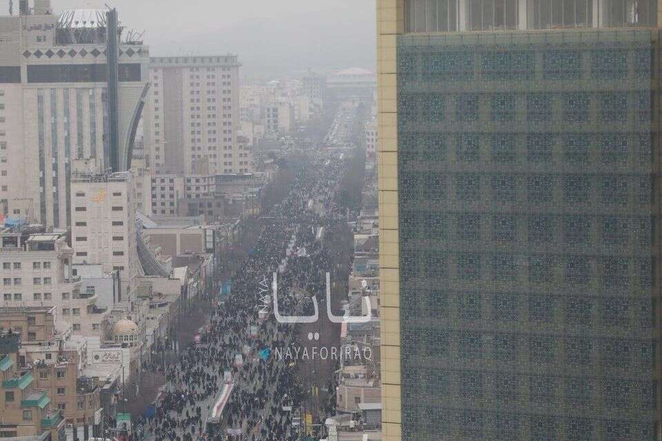 The regime's show of force: thousands on the streets of Tehran in the "Revolution Day" celebrations