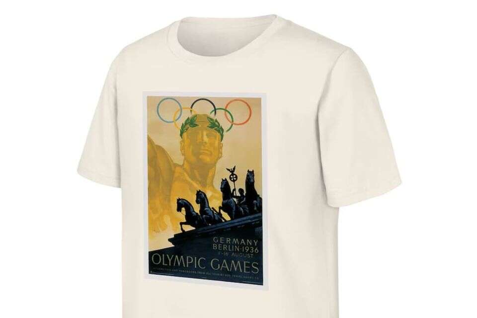 T-shirts from the "Nazi Olympics" were sold - and sold out