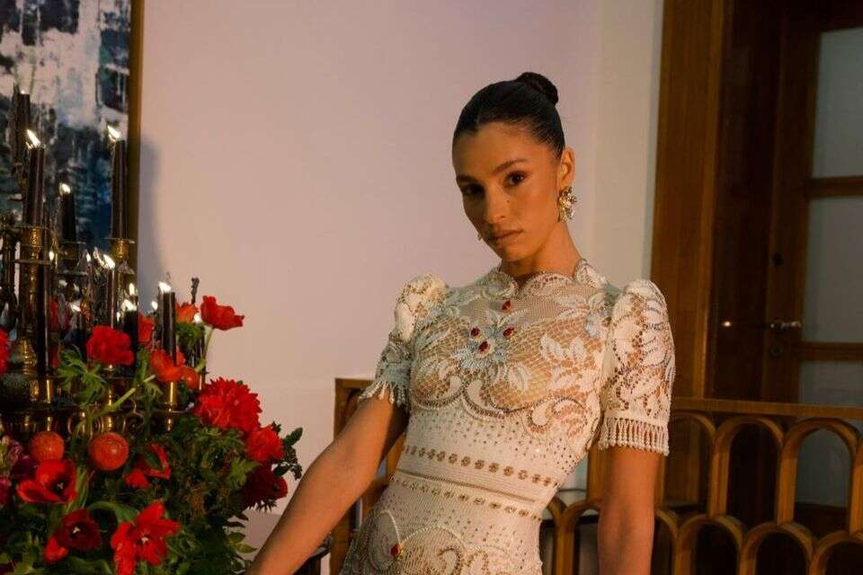 The "Big Brother" star wastes no time - and puts on a wedding dress