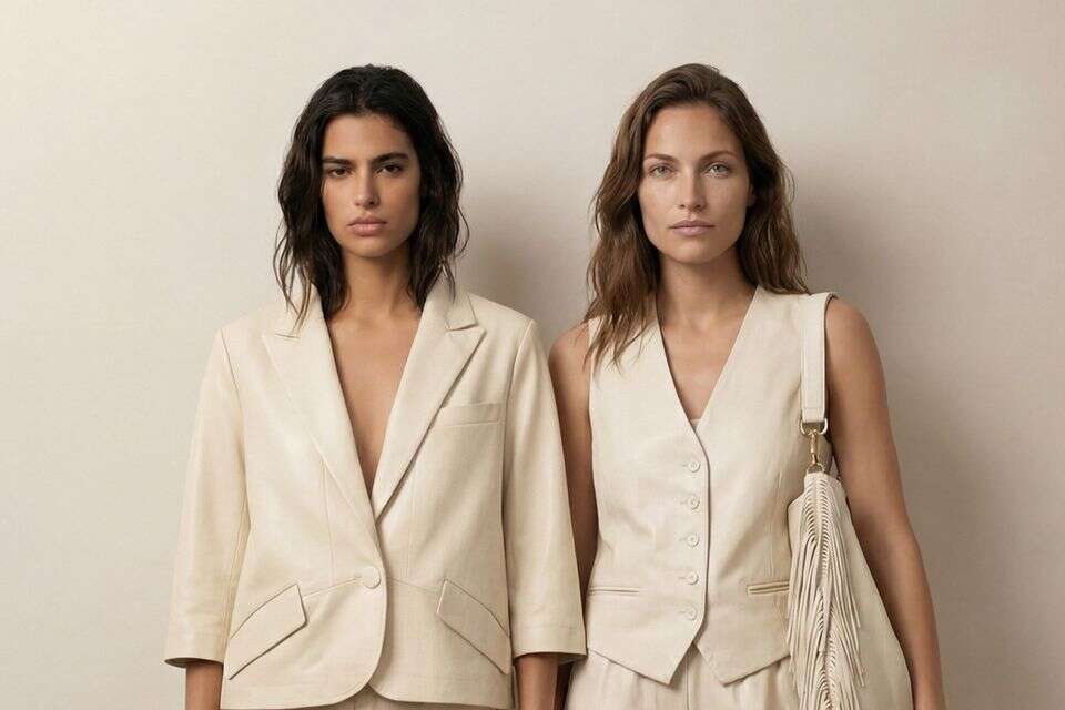 Leather suit and t-shirt with lace: 5 items for a spring weekend