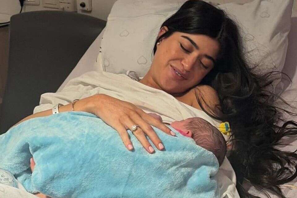 Exciting: Jordan Wiesel is a mother for the second time