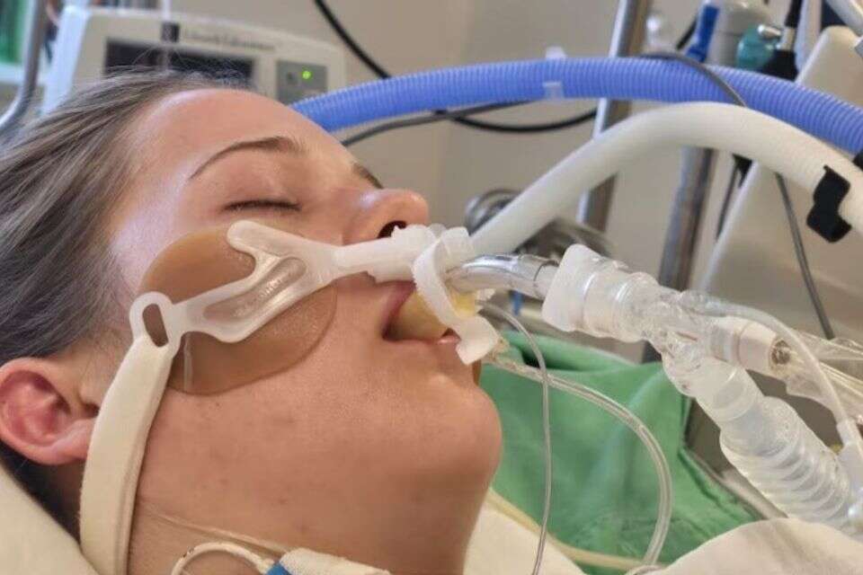 She thought she was vaccinated against the disease but almost died on the ski vacation