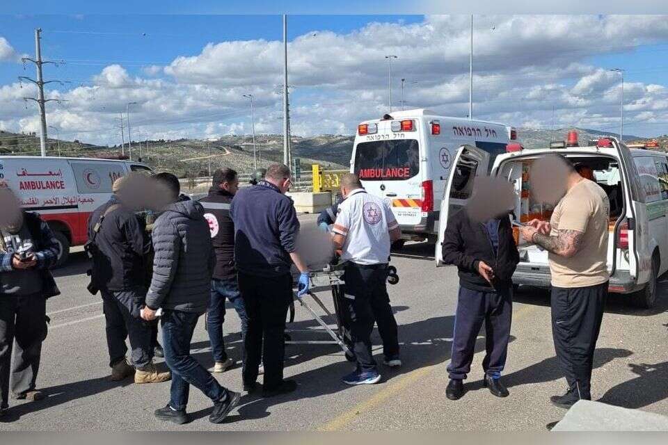 פינוי פצועים מתקיפה של מתיישבים בשכם , תיעוד מבצעי מד"א