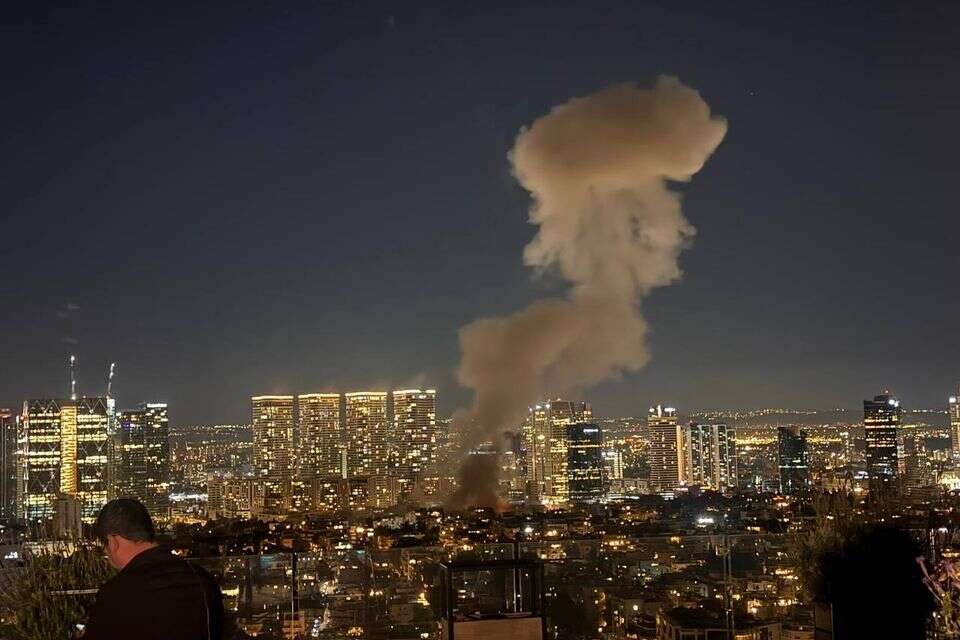 פיצוצים בגוש דן לאחר שיגור מאיראן , ללא
