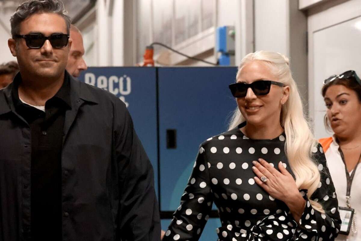 ליידי גאגא עם הארוס מייקל פולנסקי , Franco Origlia/Getty Images