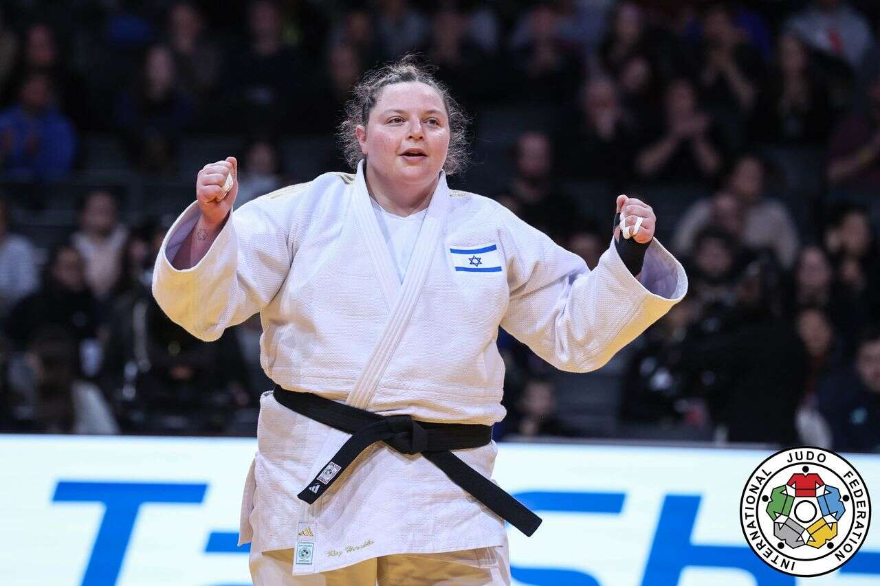 Raz Hershko in the final of the Grand Prix in Austria; Yuli Michiner will compete for bronze