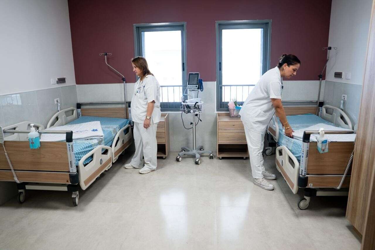 About a week from the start of the war: a new protected hospital was established in Israel
