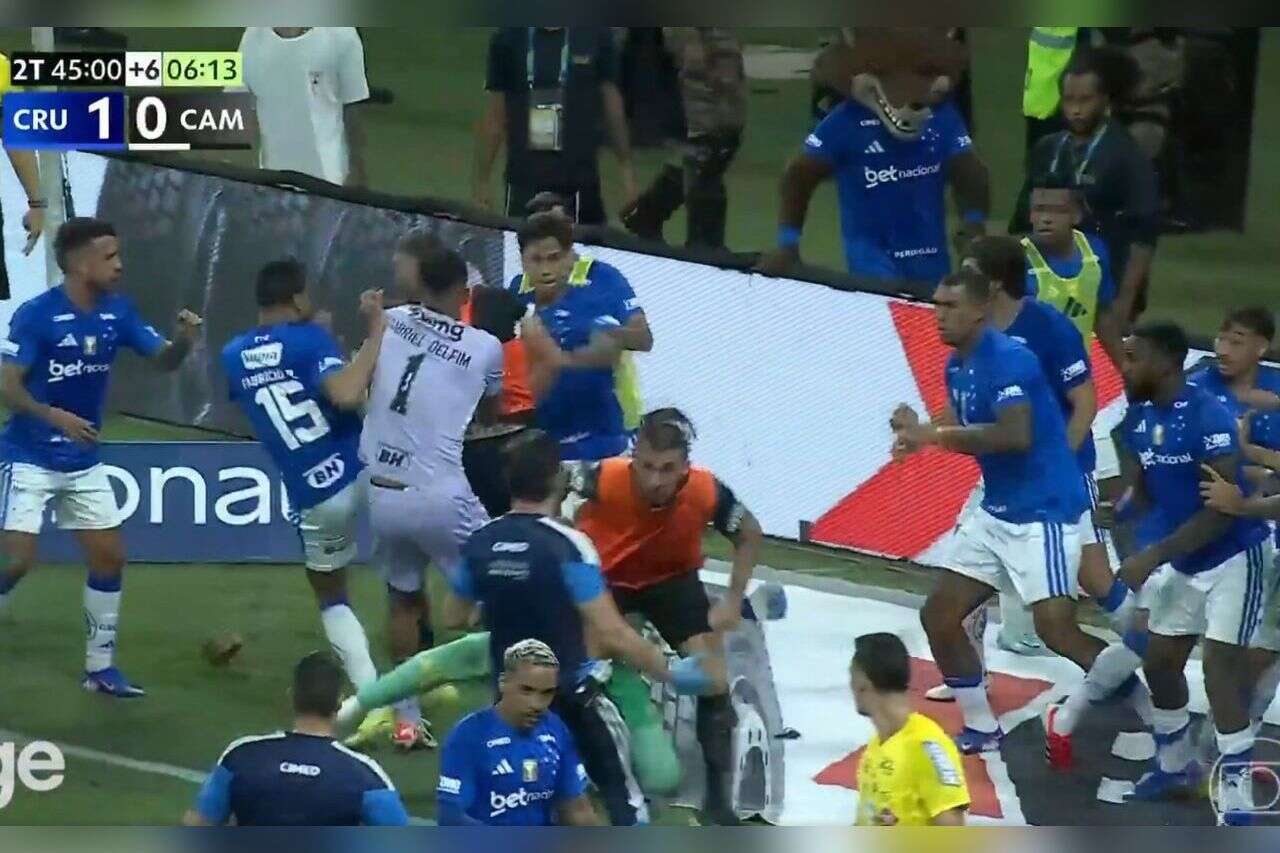 With 23 suspended: a huge brawl in the Brazilian final