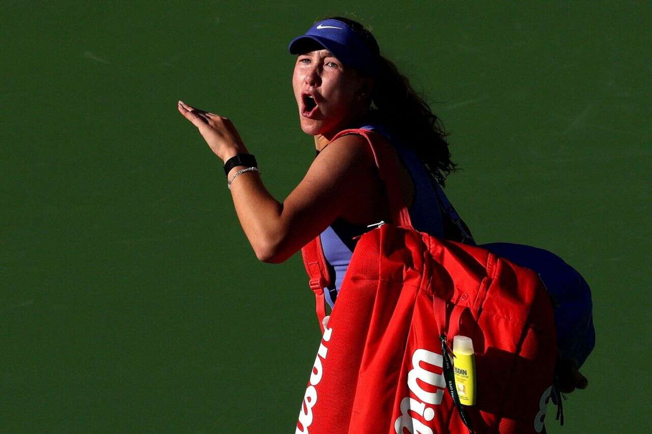 The tennis star lost her temper in front of the crowd: "Fuck you all"