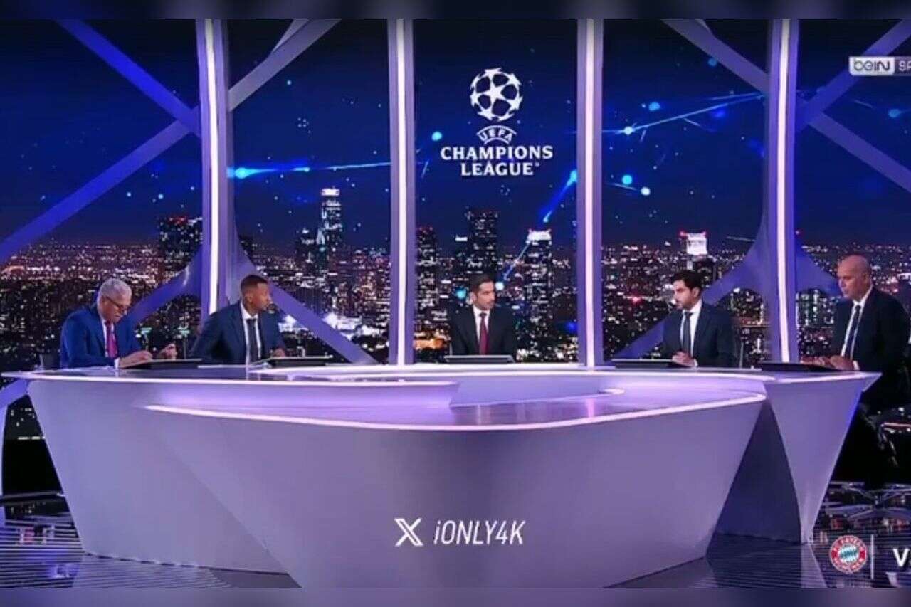 Watch: The Champions League broadcaster in Qatar is interrupted - because of alarms
