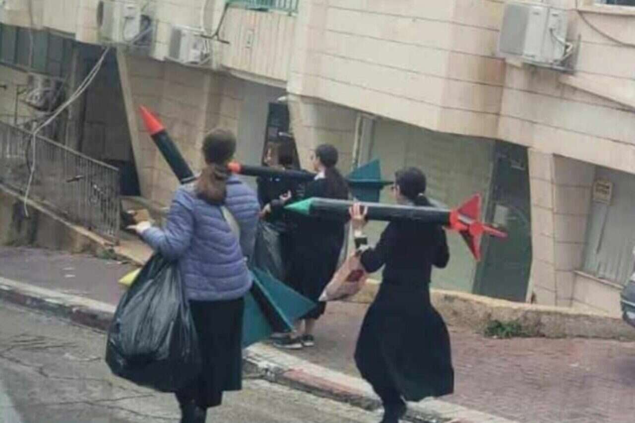 "Missiles" in Bnei Brak: the Iranian propaganda that became a joke on the Internet