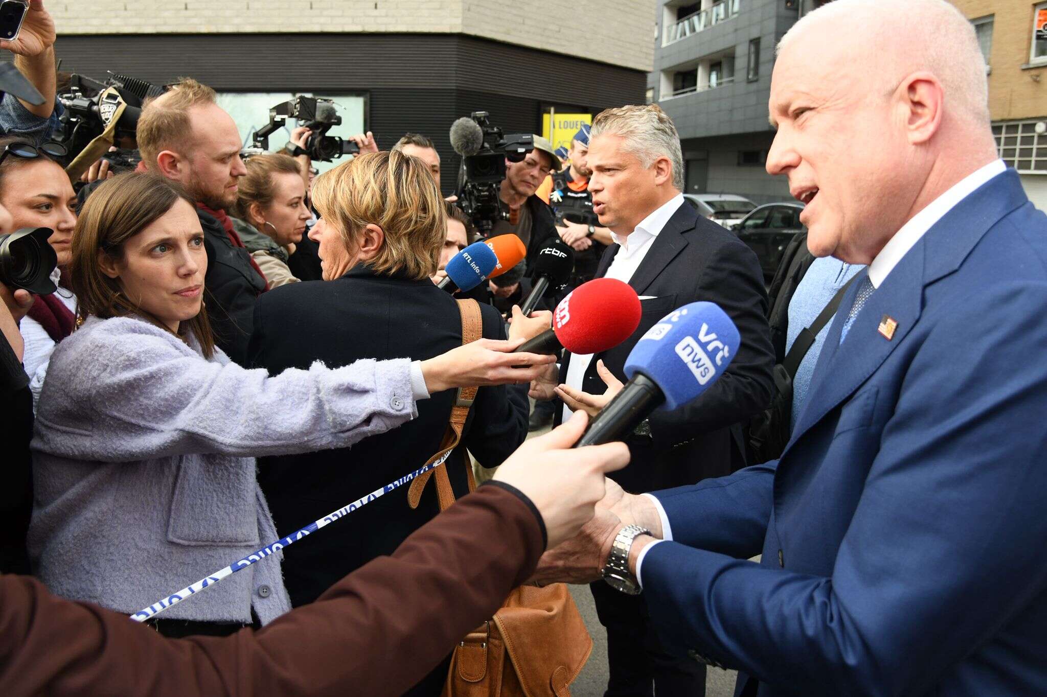 ראלף פייס ושגריר ארצות הברית בבלגיה ביל וויט (ימין) , Credit: US embassy Belgium