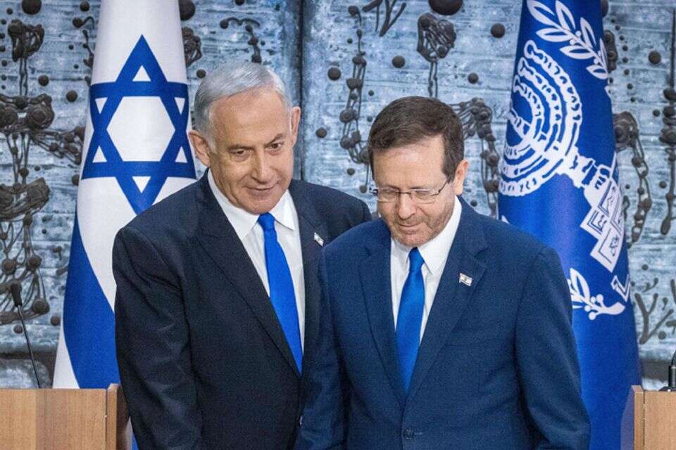 נתניהו והרצוג , אוליביה פיטוסי, פלאש90