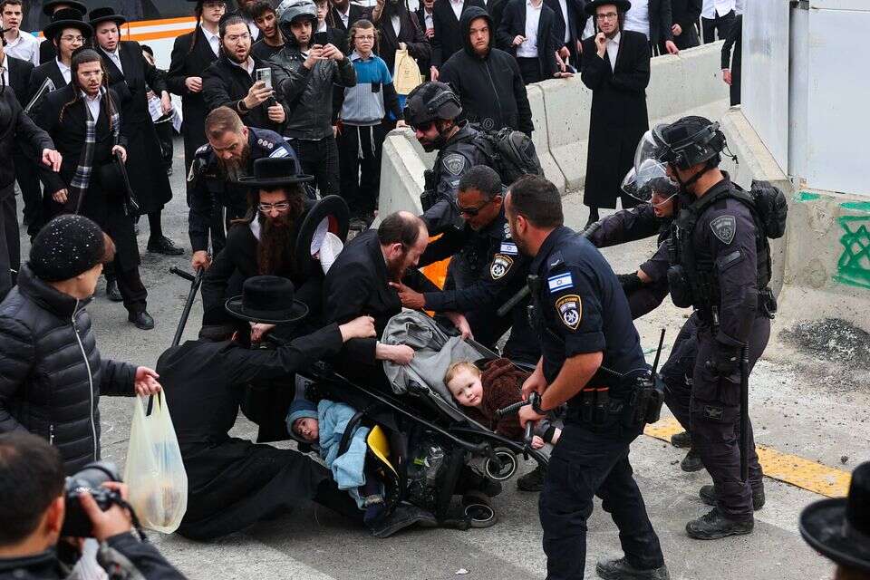 הפגנת חרדים, ארכיון , אורן בן חקון