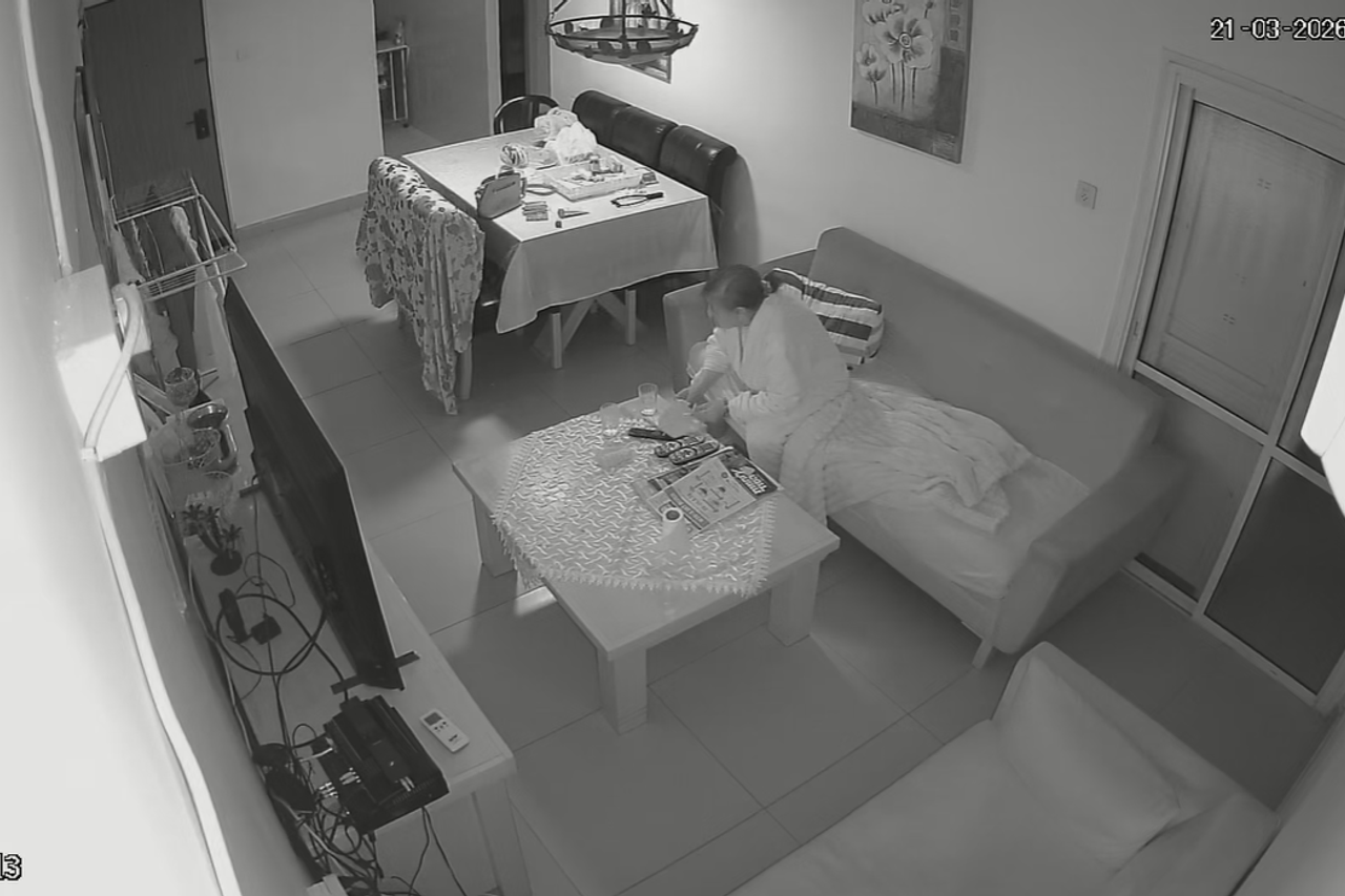 Dramatic documentation from Dimona: the 70-year-old remained in her apartment at the time of the impact