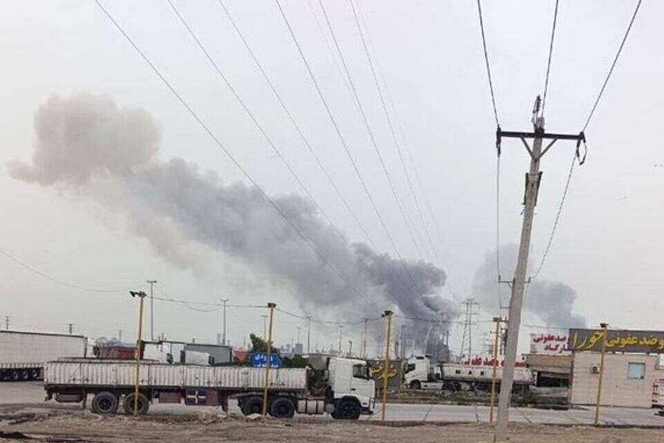 אזור התעשייה הפטרוכימי באיראן אחרי תקיפת חיל האוויר , רשתות ערביות