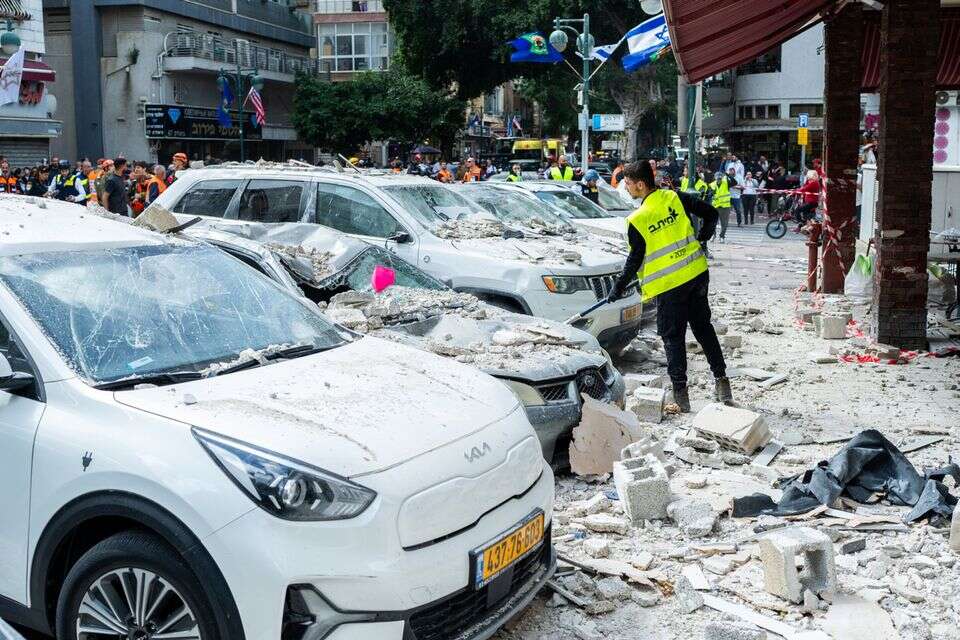 זירת נפילה ברמת גן , GettyImages