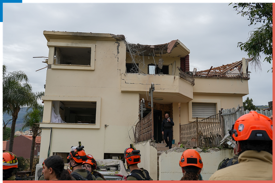 זירת פגיעה בקריית שמונה. "אנחנו אוהבים את המקום הזה" , אייל מרגולין / ג'יני