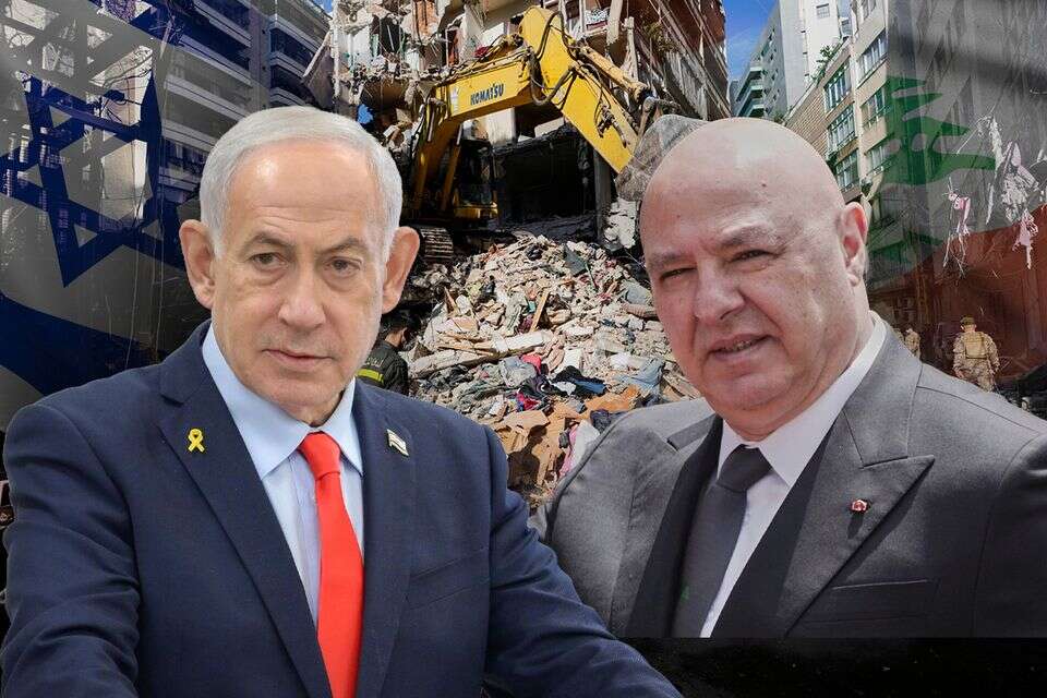נתניהו ונשיא לבנון , AP, מעיין טואף/לע"מ