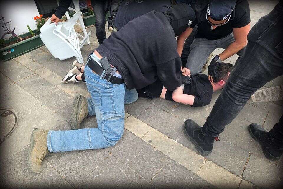 תיעוד מעצר החשוד בריגול לטובת איראן , דוברות המשטרה