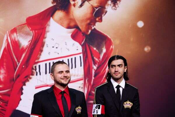 ביגי ג'קסון ופרינס ג'קסון בבכורה של הסרט 'Michael' - על מייקל ג'קסון - בברלין, 10 באפריל 2026 , EPA/CLEMENS BILAN