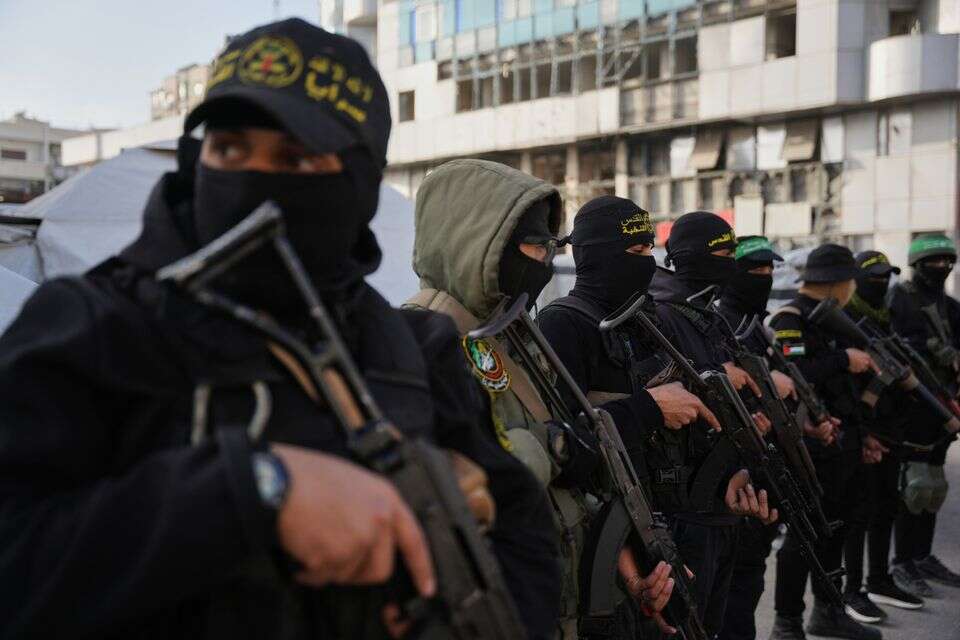 פעילי הג'יהאד האסלאמי במפגן כוח בעיר עזה , AP