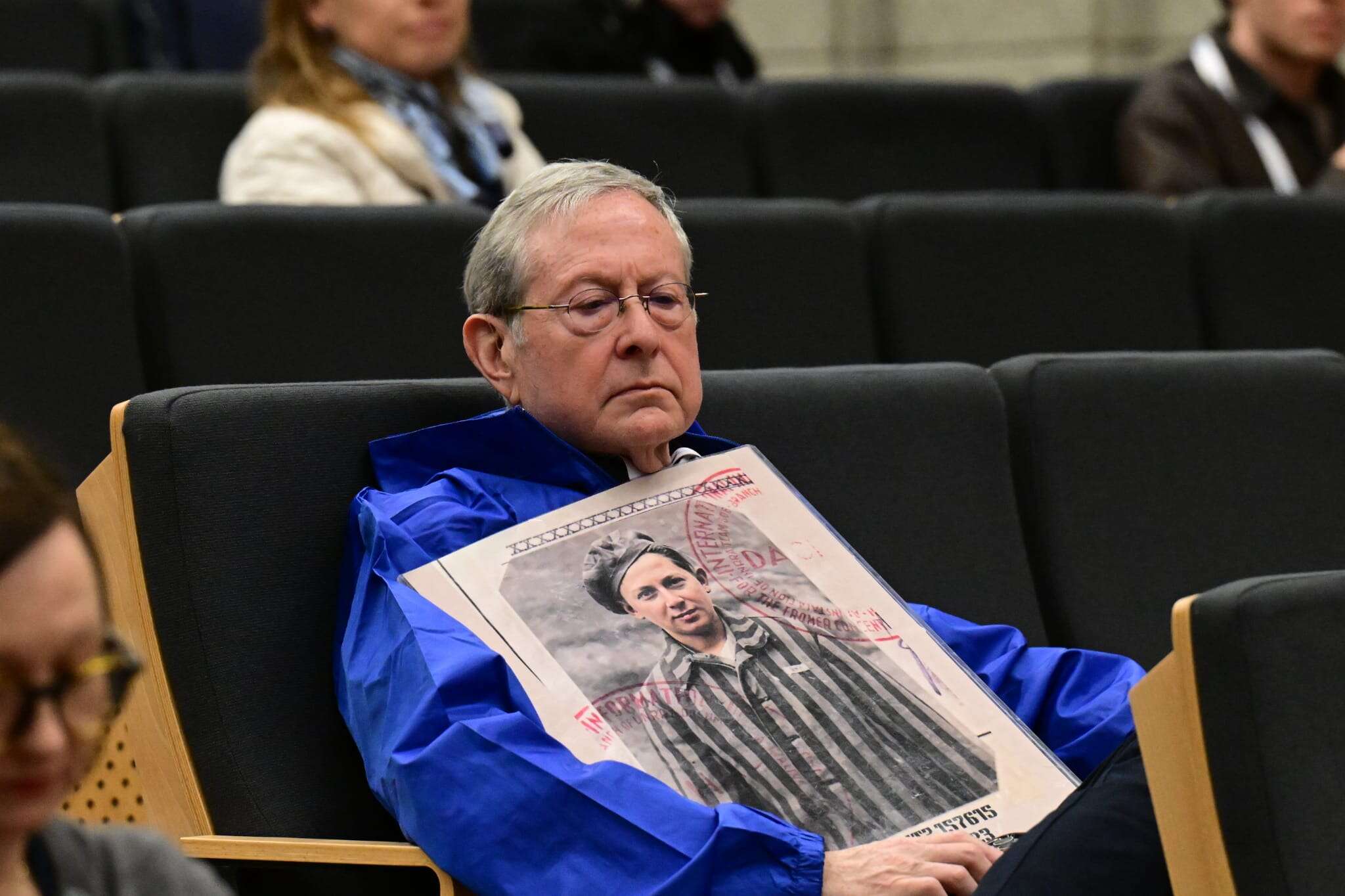 מסיבת עיתונאים במסגרת מצעד החיים באושוויץ-בירקנאו , יוסי זילגר