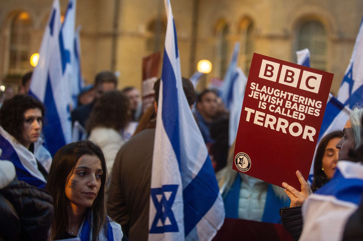 הפגנה כנגד ה־BBC , Getty Images