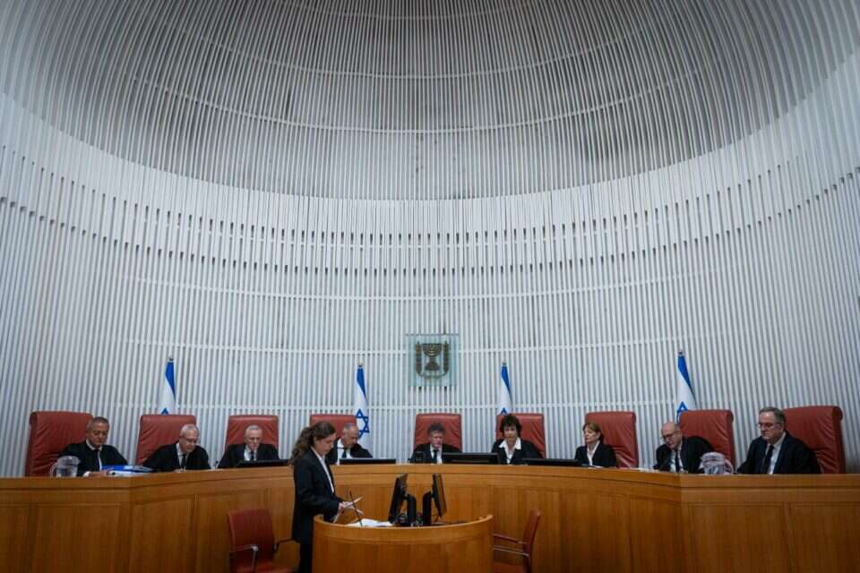 דיון בבית המשפט העליון, ארכיון , יונתן זינדל / פלאש 90
