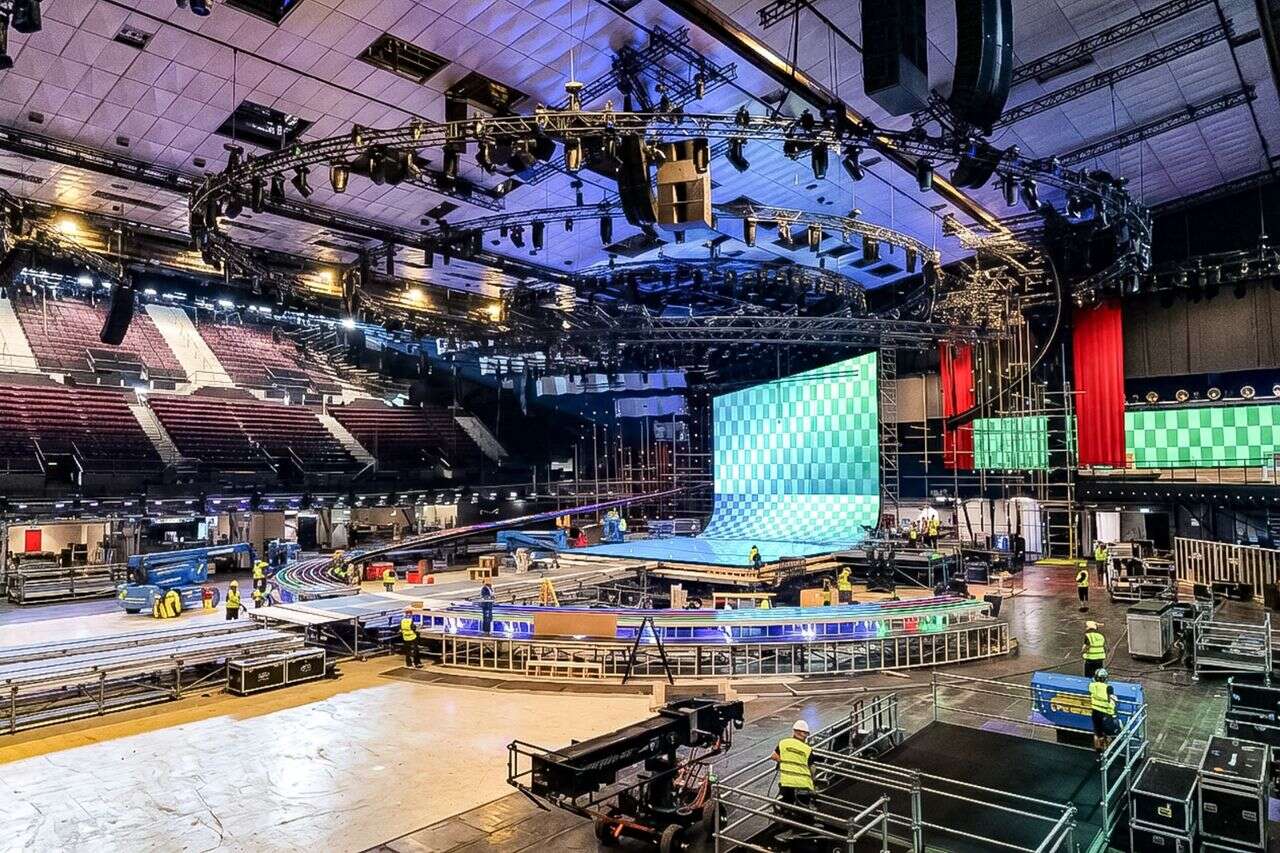 Watch: a first look at the Eurovision stage in Vienna