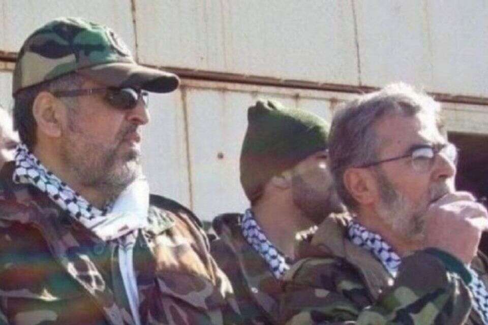 אל-עג'ורי (משמאל) עם מזכ"ל הג'יהאד זיאד נחאלה. , רשתות ערביות
