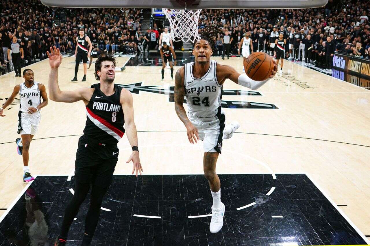 The figure that places Danny Avdia and Portland in first place in the NBA playoffs