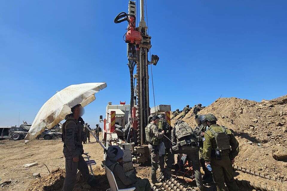 מאמץ קשה וממושך. מקדחי הספירלה , דובר צה"ל