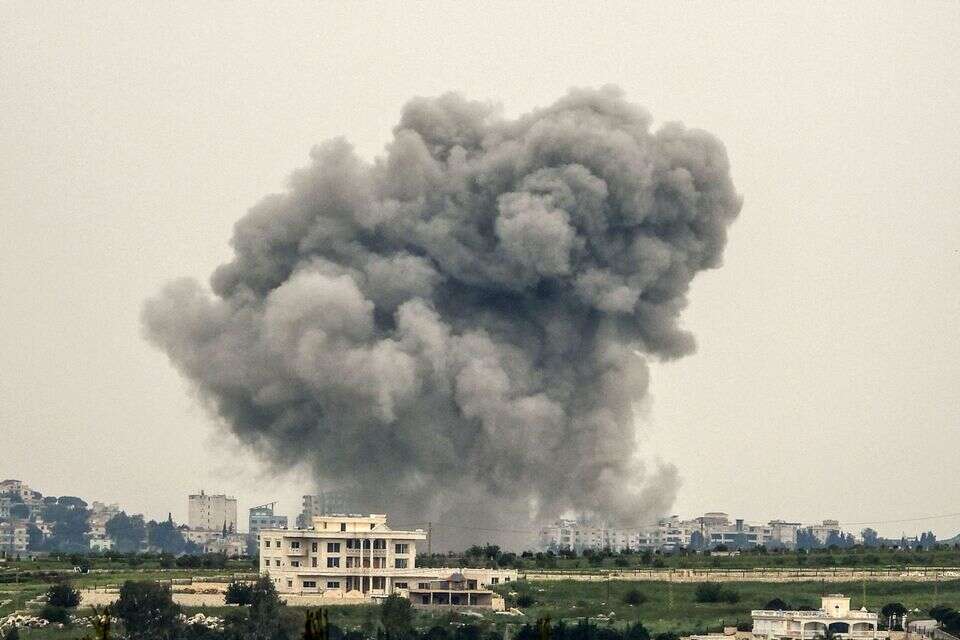תקיפות צה"ל באזור נבטייה בלבנון , AFP