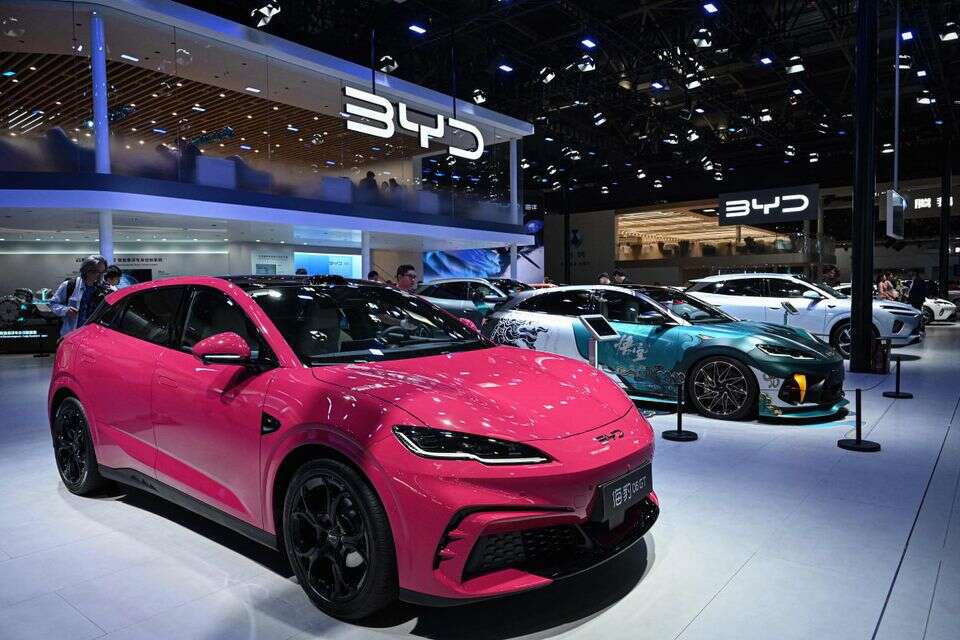 תערוכת המכוניות של BYD , AFP