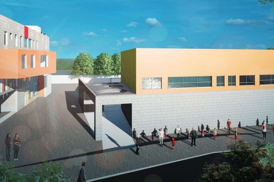 ההדמייה של היכל הספורט שייקרא על שם ימנו זלקה ז"ל , נופר אדריכלים