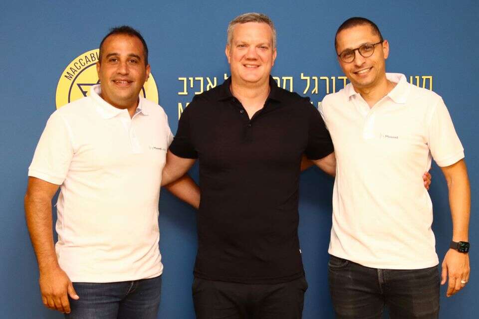 רן צדיקריו (מימין) עם בן מנספורד , מכבי ת"א