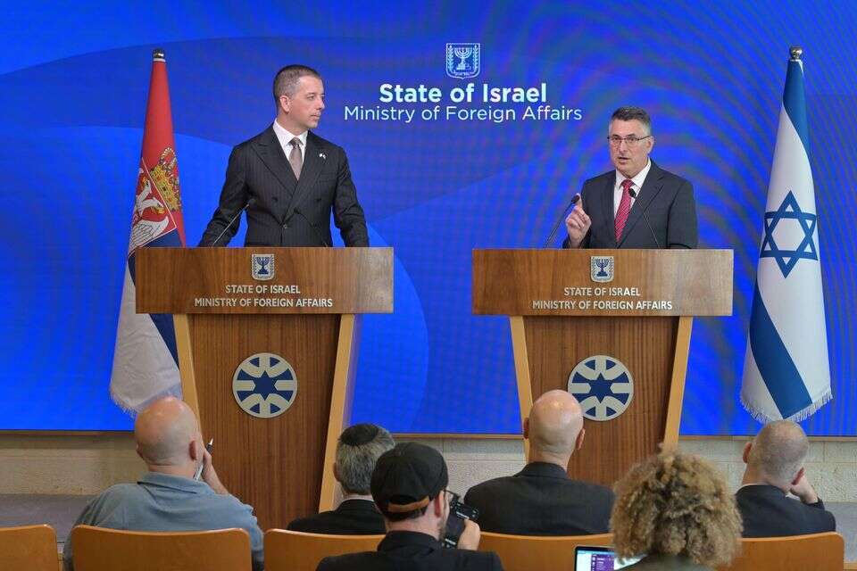 גדעון סער ושר החוץ הסרבי , שלומי אמסלם