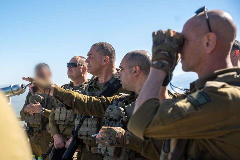 הרמטכ"ל בביקור בדרום לבנון , דובר צה"ל
