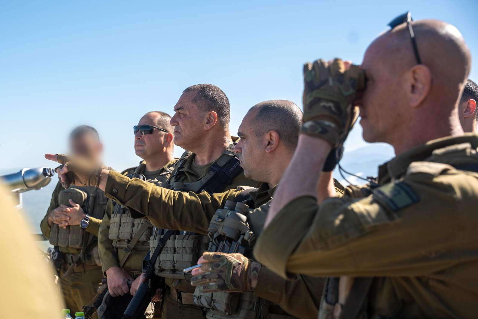 הרמטכ"ל בביקור בדרום לבנון , דובר צה"ל