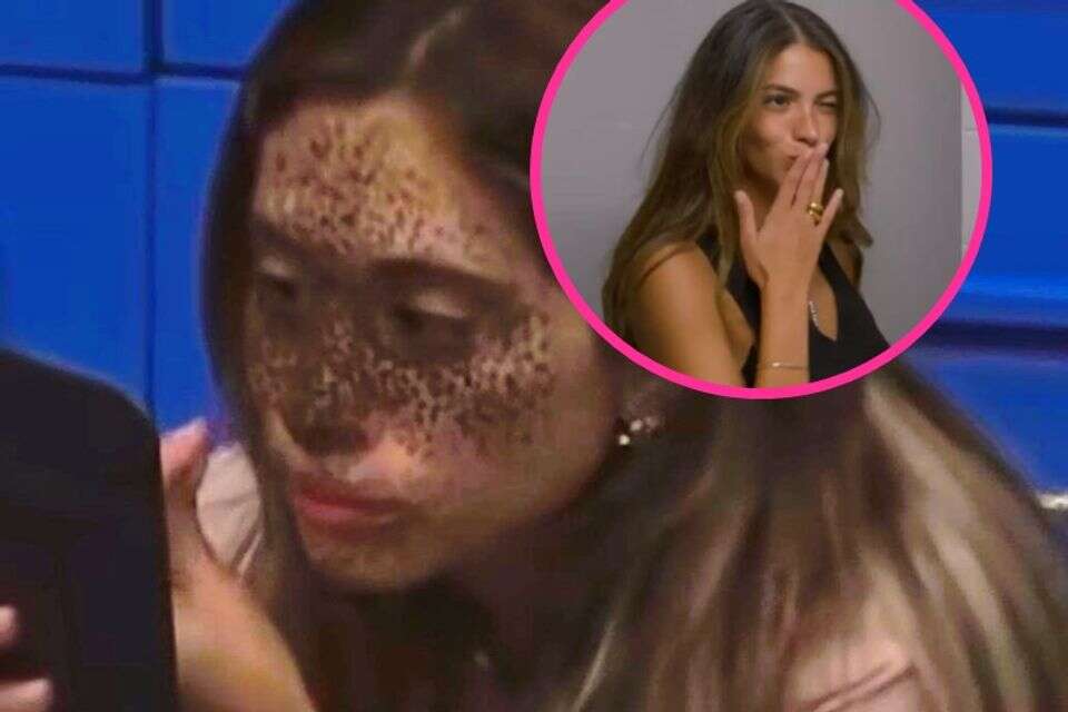 רפאלה טווינה. בעיגול: גבי מתנה , צילום מסך "האח הגדול". בעיגול: צילום מסך "אהבה חדשה"