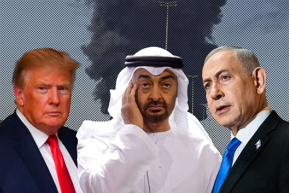 נתניהו, בן זאייד וטראמפ , איתי כהן, אי.אף.פי, אי.פי