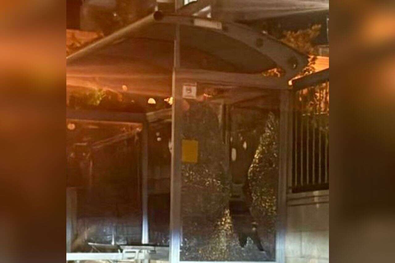 4 boys were arrested on suspicion of vandalizing a bus and stations in Beitar Illit