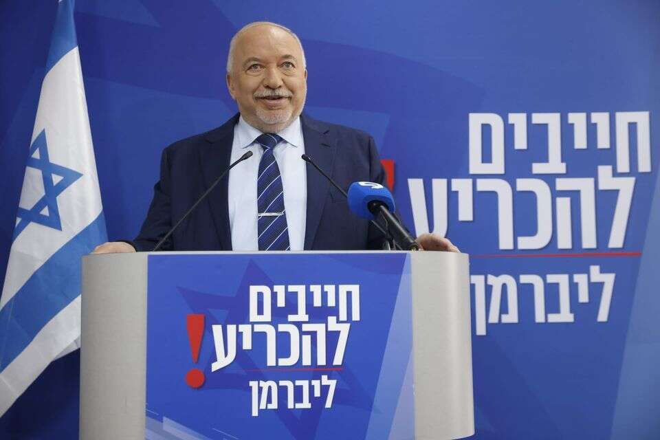 ליברמן במסיבת עיתונאים של "ישראל ביתנו" , יהושוע יוסף