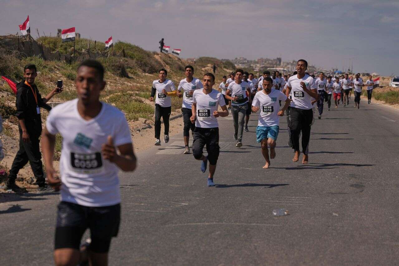 The Palestinian marathon is back - with national messages against Israel