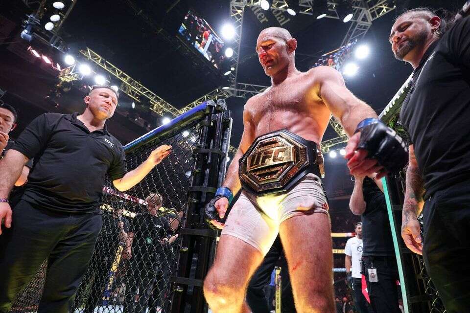 שון סטריקלנד. אלוף ה-UFC , Photo by Ishika Samant / GETTY IMAGES NORTH AMERICA / Getty Images via AFP