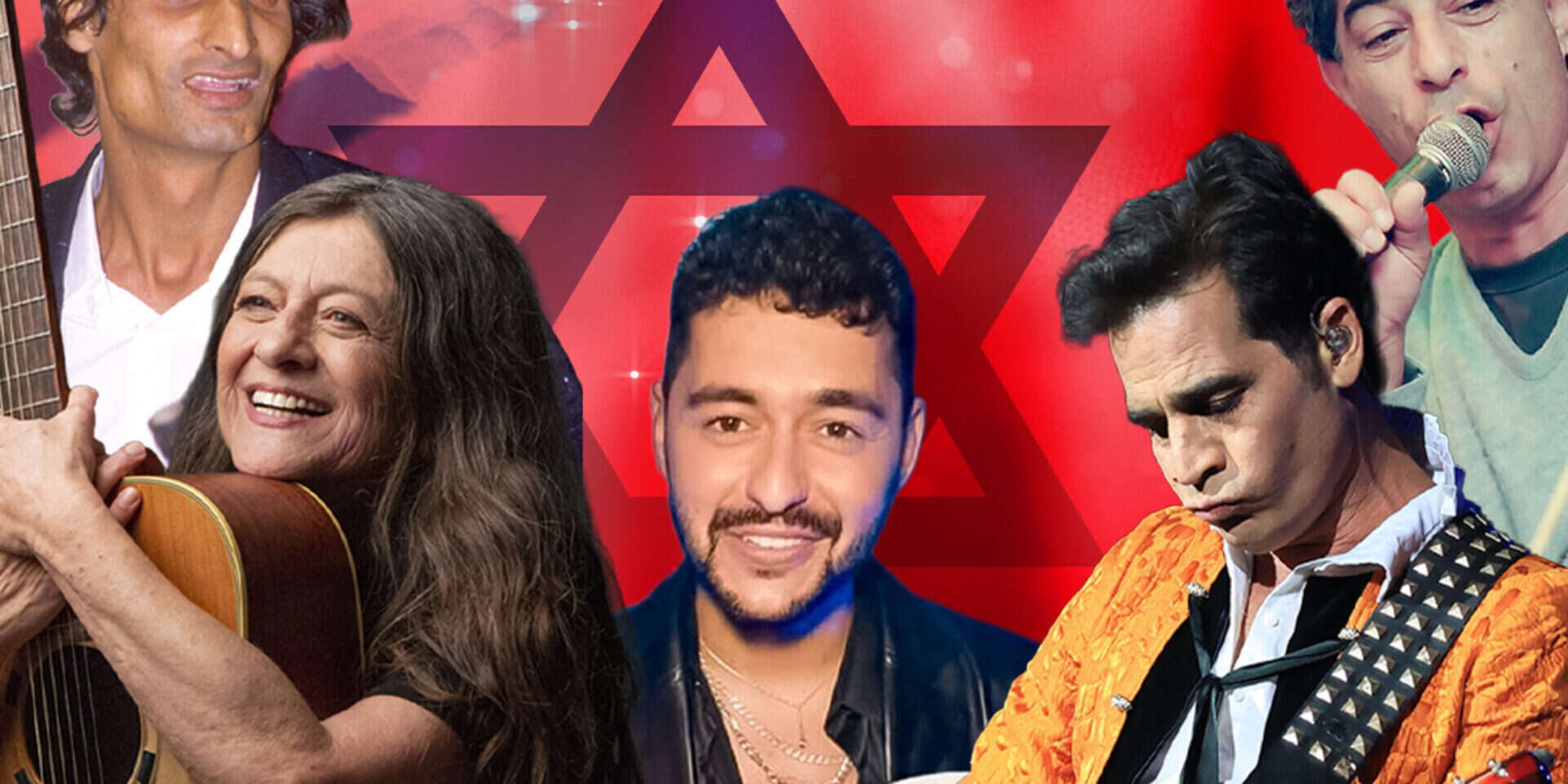 עשו מהפכה צרפתית, והם לא היחידים. אריאל זילבר, אביב גפן, נועם בתן, קורין אלאל וזוהר ארגוב , קוקו, משה שי, חן לי פישמן וקורין קאמינג / איגוד השידור האירופי