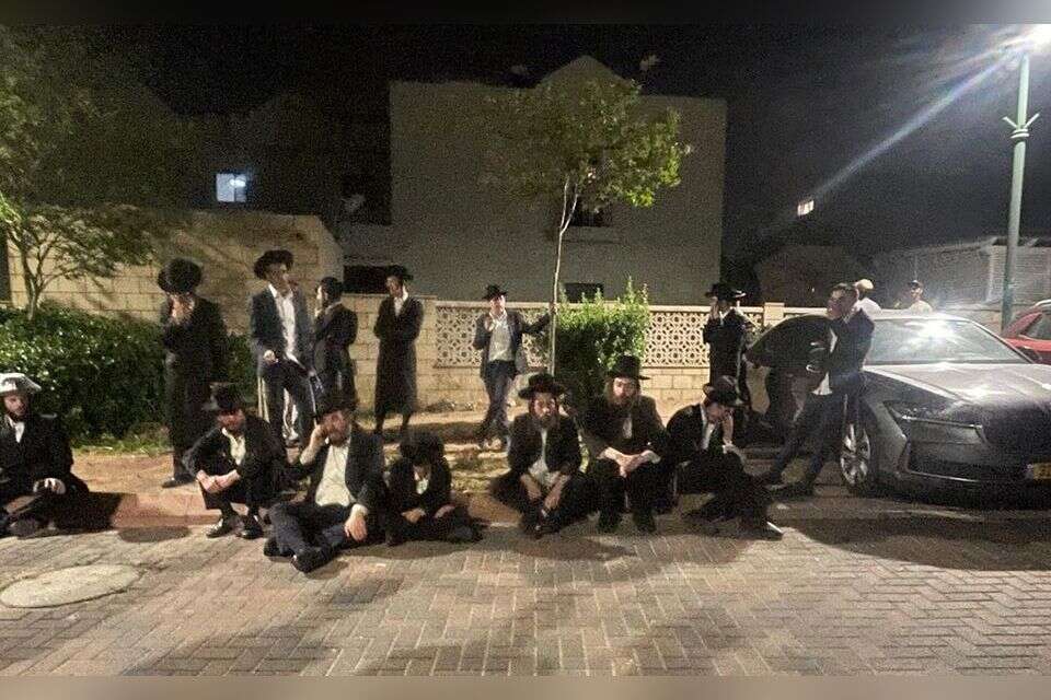 הפגנות החרדים הערב באשקלון , ללא