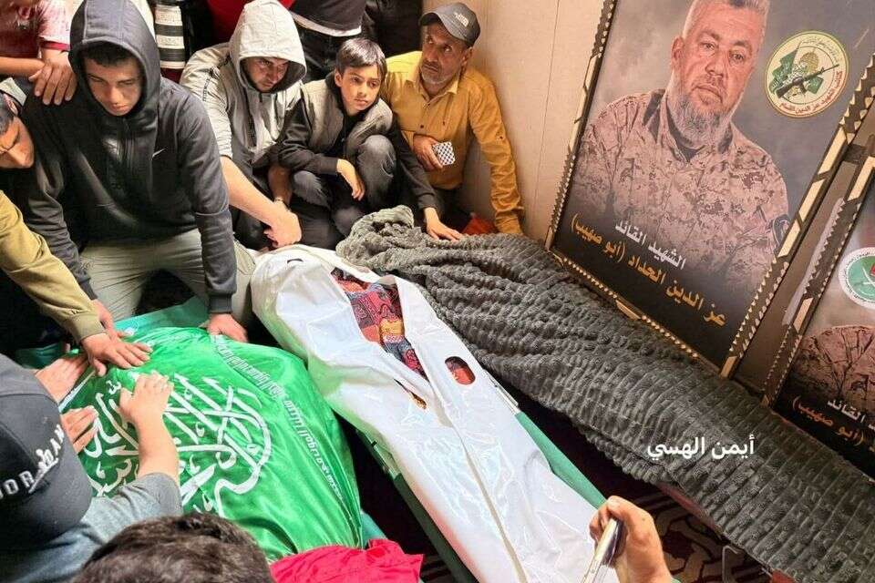 תיעוד מתוך מסע הלוויה של אל-חדאד ברצועה , רשתות ערביות