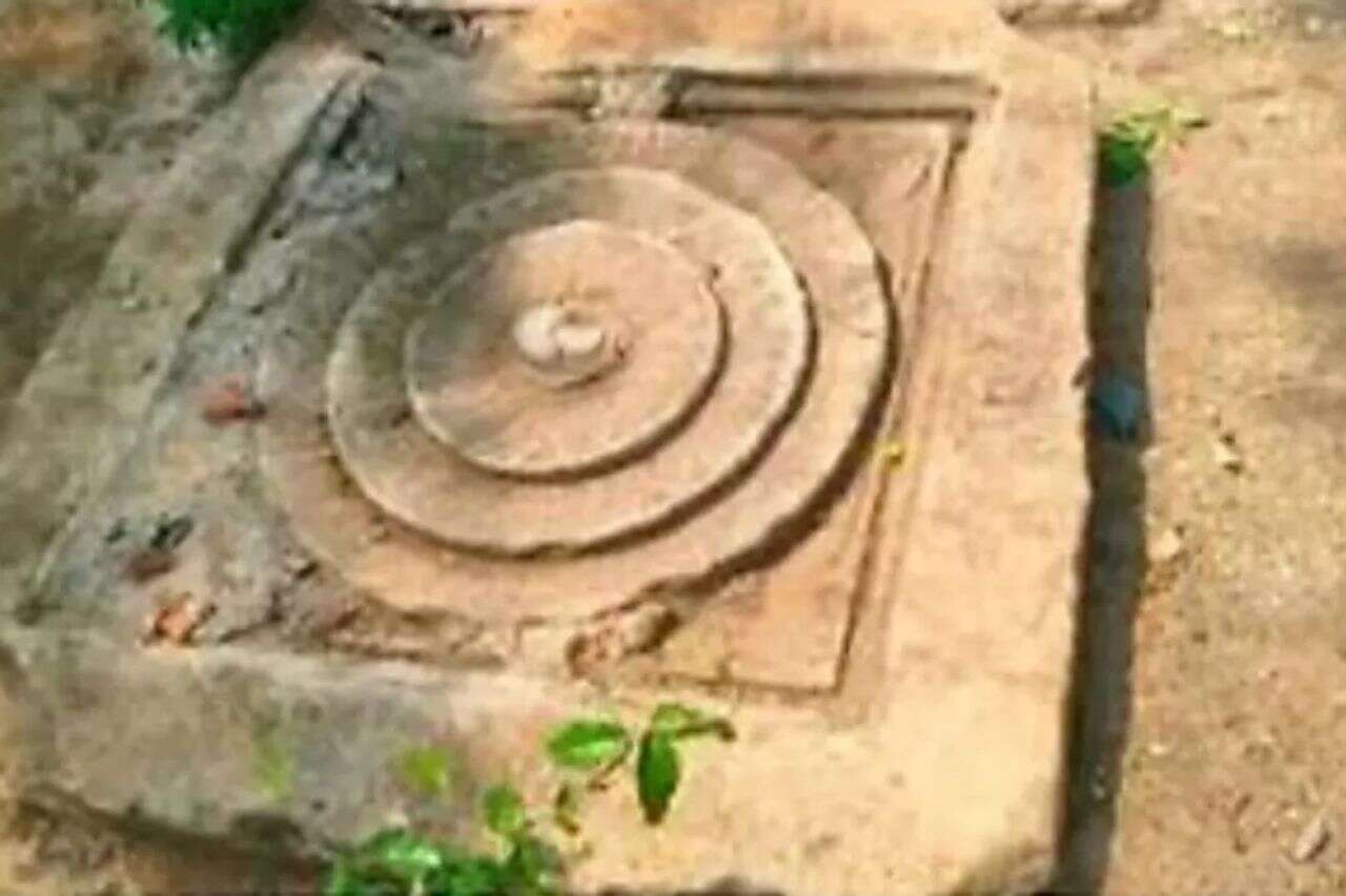 Excavated on the university grounds - and found an ancient temple